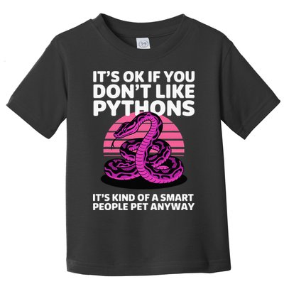 Funny Ball Python Art For Women Snake Ball Python Lover Toddler T-Shirt