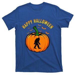 Funny Bigfoot Pumpkin Happy Halloween T-Shirt