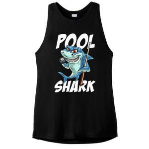 Funny Billiards Pool Shark Snooker Hall Joke Billiard Ladies PosiCharge Tri-Blend Wicking Tank