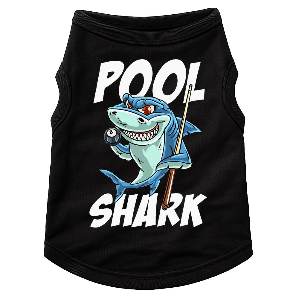 Funny Billiards Pool Shark Snooker Hall Joke Billiard Doggie Tank