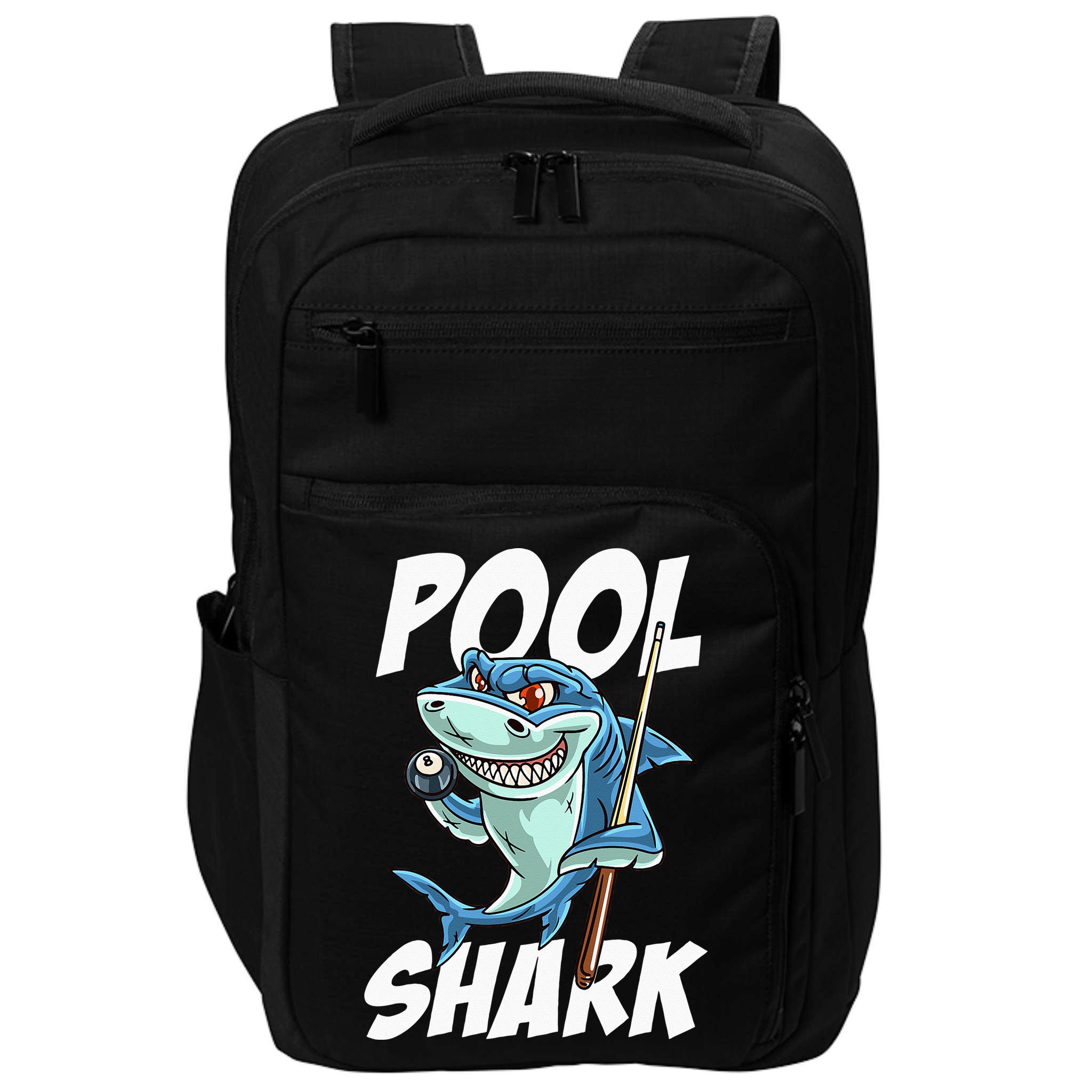 Funny Billiards Pool Shark Snooker Hall Joke Billiard Impact Tech Backpack