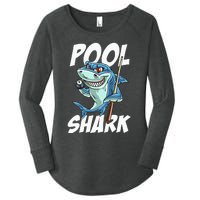 Funny Billiards Pool Shark Snooker Hall Joke Billiard Women's Perfect Tri Tunic Long Sleeve Shirt