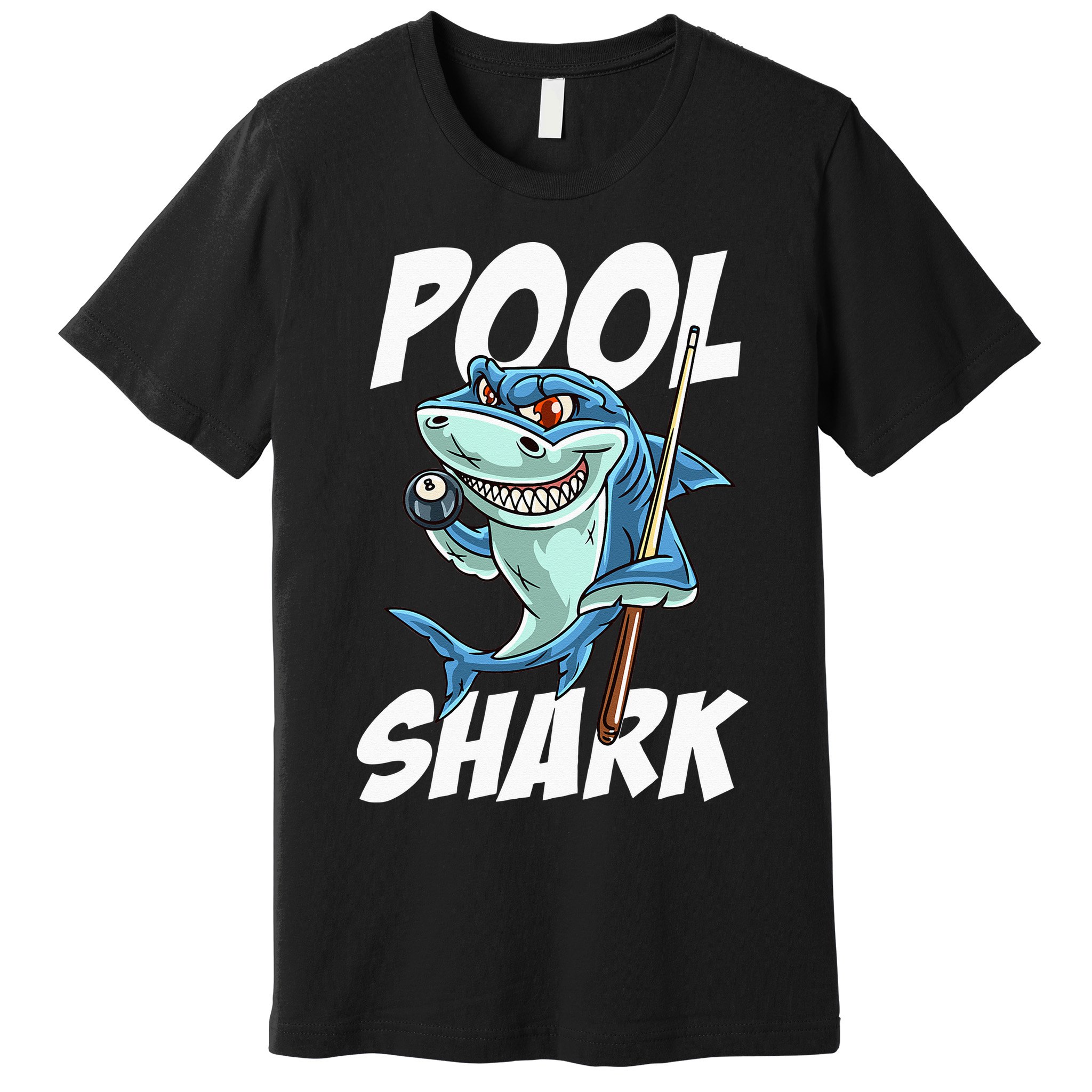 Funny Billiards Pool Shark Snooker Hall Joke Billiard Premium T-Shirt