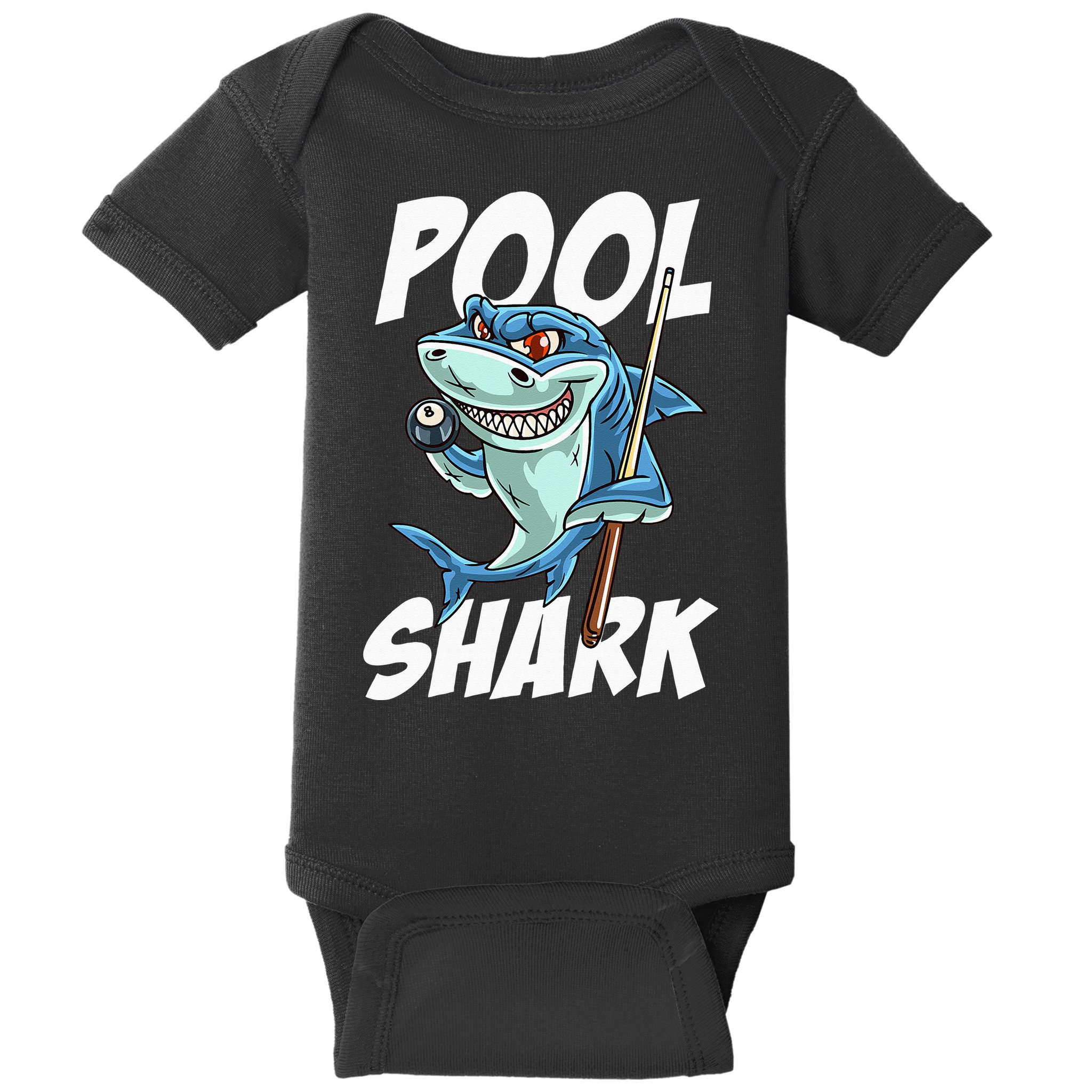 Funny Billiards Pool Shark Snooker Hall Joke Billiard Baby Bodysuit