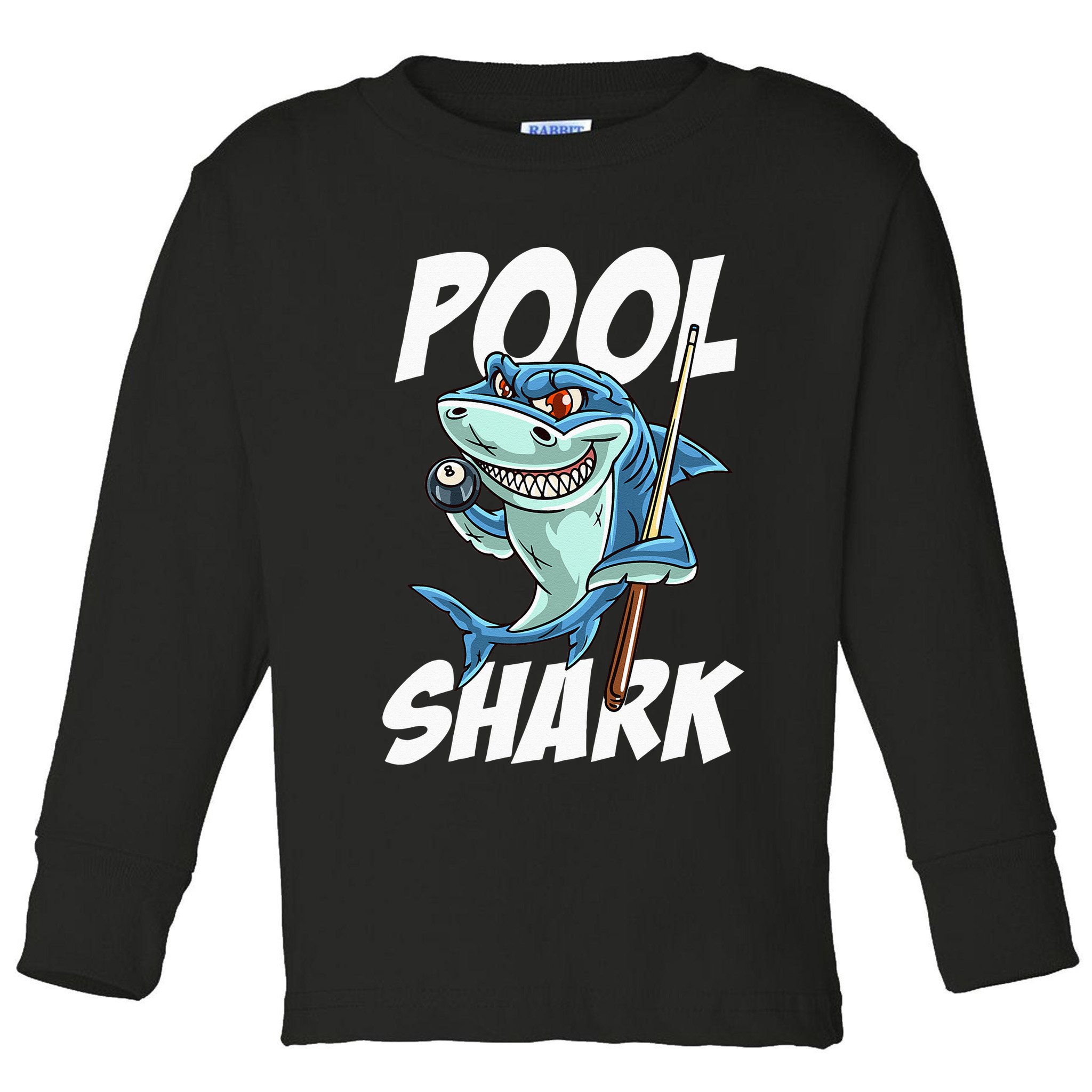 Funny Billiards Pool Shark Snooker Hall Joke Billiard Toddler Long Sleeve Shirt
