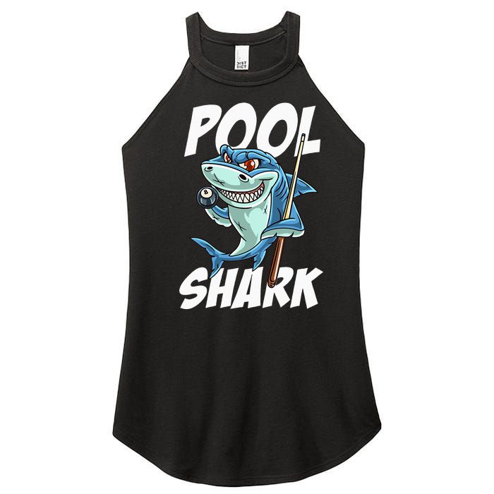 Funny Billiards Pool Shark Snooker Hall Joke Billiard Women's Perfect Tri Rocker Tank