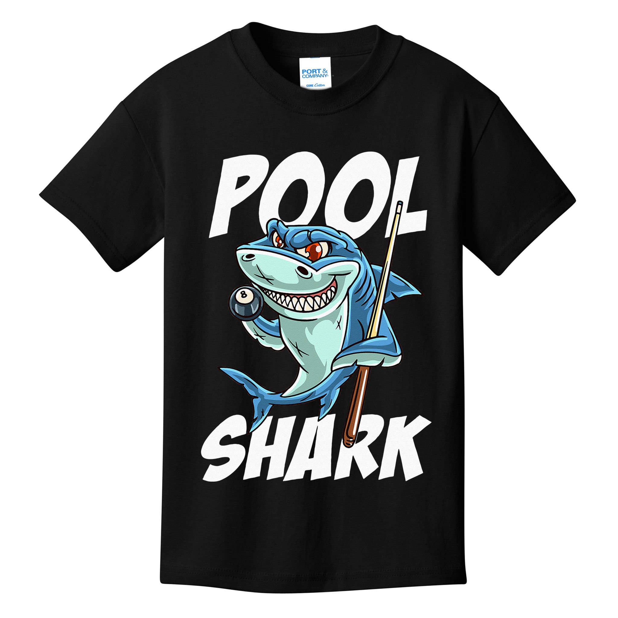 Funny Billiards Pool Shark Snooker Hall Joke Billiard Kids T-Shirt