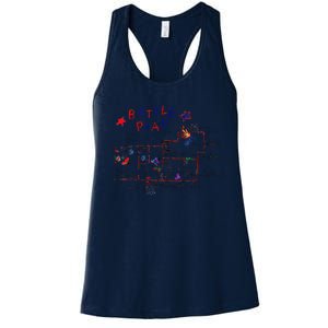 Funny Battle Plan Christmas Home Hand Dawn Alone Xmas Women's Racerback Tank