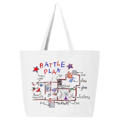 Funny Battle Plan Christmas Home Hand Dawn Alone Xmas 25L Jumbo Tote