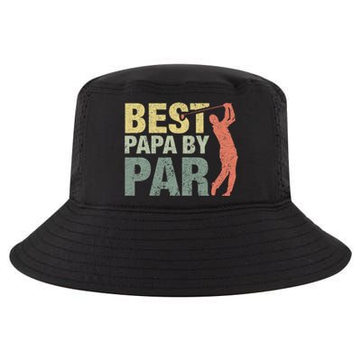 Funny Best Papa By Par Fathers Day Golf Gift Grandpa Cool Comfort Performance Bucket Hat