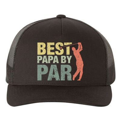 Funny Best Papa By Par Fathers Day Golf Gift Grandpa Yupoong Adult 5-Panel Trucker Hat