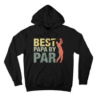 Funny Best Papa By Par Fathers Day Golf Gift Grandpa Hoodie