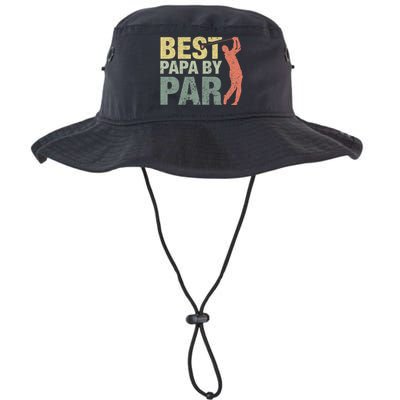 Funny Best Papa By Par Fathers Day Golf Gift Grandpa Legacy Cool Fit Booney Bucket Hat