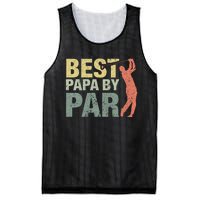 Funny Best Papa By Par Fathers Day Golf Gift Grandpa Mesh Reversible Basketball Jersey Tank