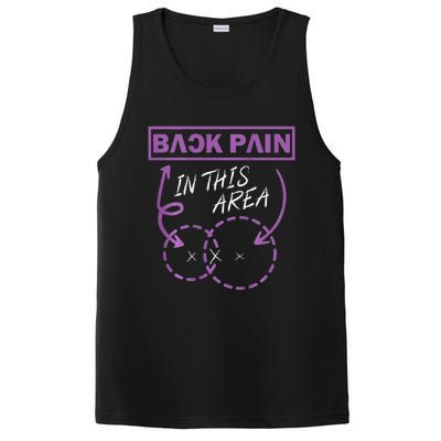 Funny Back Pain In This Area PosiCharge Competitor Tank