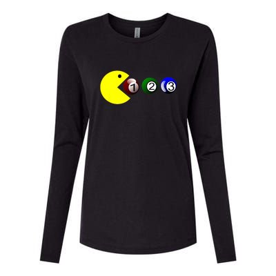 Funny Billiards Player Lover Snooker Gift Womens Cotton Relaxed Long Sleeve T-Shirt