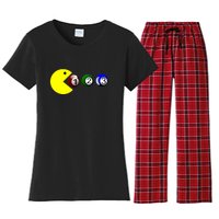 Funny Billiards Player Lover Snooker Gift Women's Flannel Pajama Set