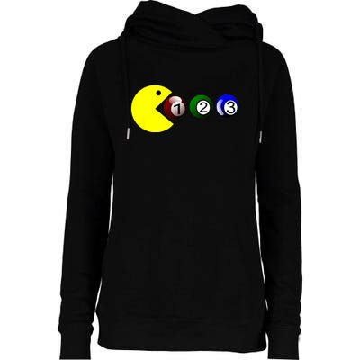 Funny Billiards Player Lover Snooker Gift Womens Funnel Neck Pullover Hood