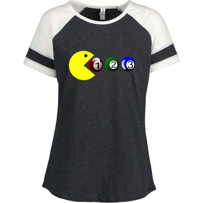 Funny Billiards Player Lover Snooker Gift Enza Ladies Jersey Colorblock Tee