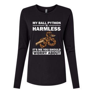 Funny Ball Python Design Snake Lover Men Women Boy Girl Womens Cotton Relaxed Long Sleeve T-Shirt