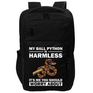 Funny Ball Python Design Snake Lover Men Women Boy Girl Impact Tech Backpack