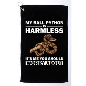 Funny Ball Python Design Snake Lover Men Women Boy Girl Platinum Collection Golf Towel