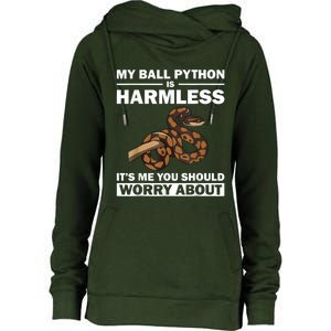 Funny Ball Python Design Snake Lover Men Women Boy Girl Womens Funnel Neck Pullover Hood