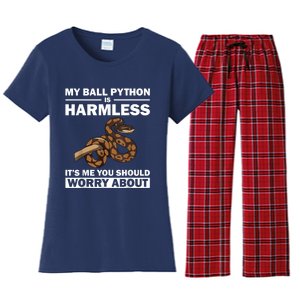 Funny Ball Python Design Snake Lover Men Women Boy Girl Women's Flannel Pajama Set