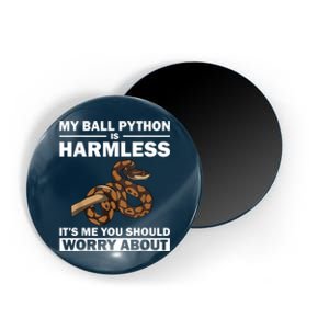 Funny Ball Python Design Snake Lover Men Women Boy Girl Magnet