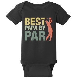 Funny Best Papa By Par FatherS Day Golf Gift Grandpa Baby Bodysuit