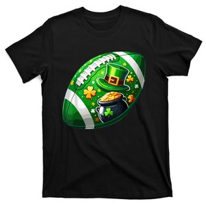 Football Ball Player St Patricks Day Football T-Shirt