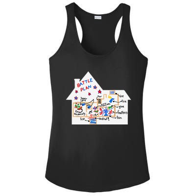 Funny Battle Plan Christmas Home Hand Dawn Alone Xmas Ladies PosiCharge Competitor Racerback Tank