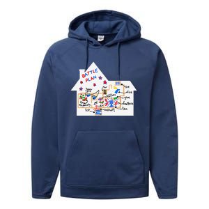 Funny Battle Plan Christmas Home Hand Dawn Alone Xmas Performance Fleece Hoodie