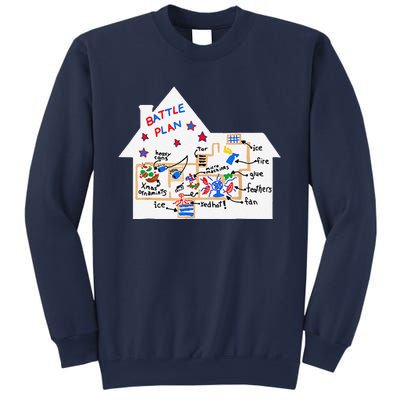 Funny Battle Plan Christmas Home Hand Dawn Alone Xmas Sweatshirt