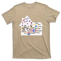 Funny Battle Plan Christmas Home Hand Dawn Alone Xmas T-Shirt