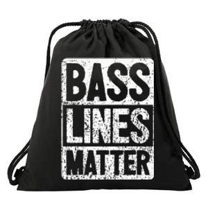 Funny Bass Player Bass Lines Matter Rock Bassist Drawstring Bag