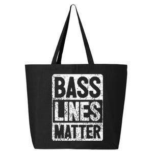 Funny Bass Player Bass Lines Matter Rock Bassist 25L Jumbo Tote