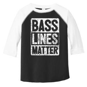 Funny Bass Player Bass Lines Matter Rock Bassist Toddler Fine Jersey T-Shirt