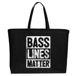 Funny Bass Player Bass Lines Matter Rock Bassist Cotton Canvas Jumbo Tote