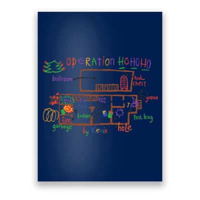 Funny Battle Plan Christmas Home Hand Dawn Alone Xmas Poster