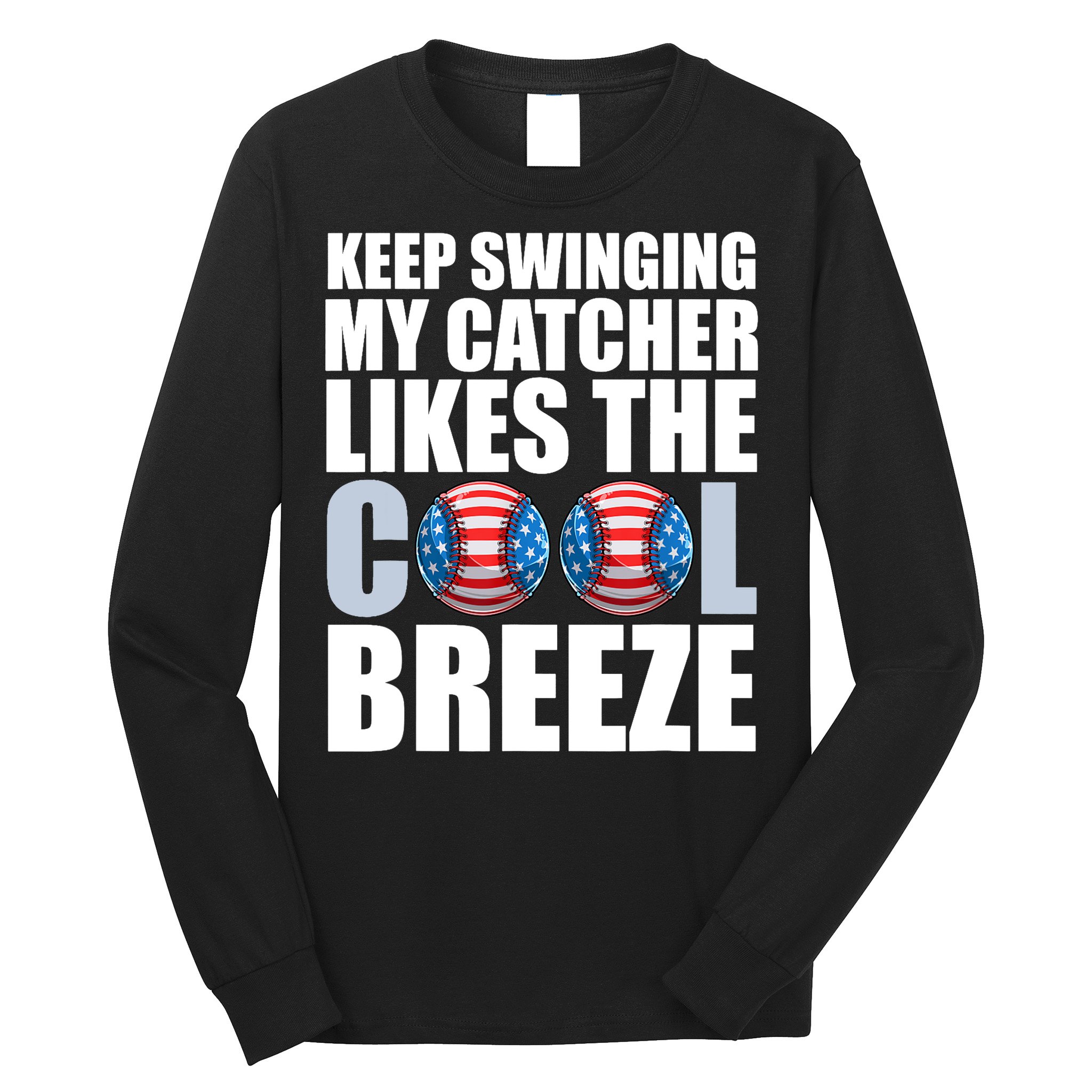 Funny Baseball Pitcher Pitching Long Sleeve Shirt