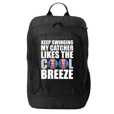Funny Baseball Pitcher Pitching City Backpack