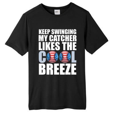 Funny Baseball Pitcher Pitching Tall Fusion ChromaSoft Performance T-Shirt