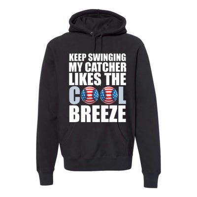 Funny Baseball Pitcher Pitching Premium Hoodie