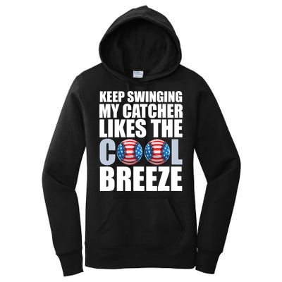Funny Baseball Pitcher Pitching Women's Pullover Hoodie