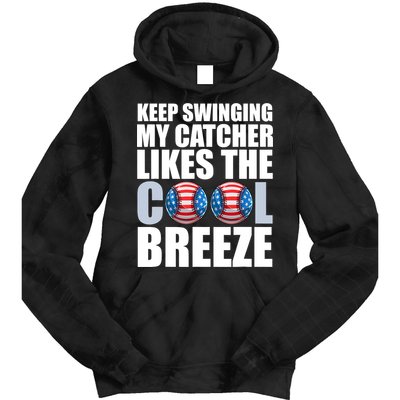 Funny Baseball Pitcher Pitching Tie Dye Hoodie