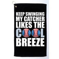 Funny Baseball Pitcher Pitching Golf Towel