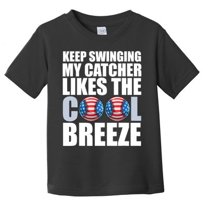 Funny Baseball Pitcher Pitching Toddler T-Shirt