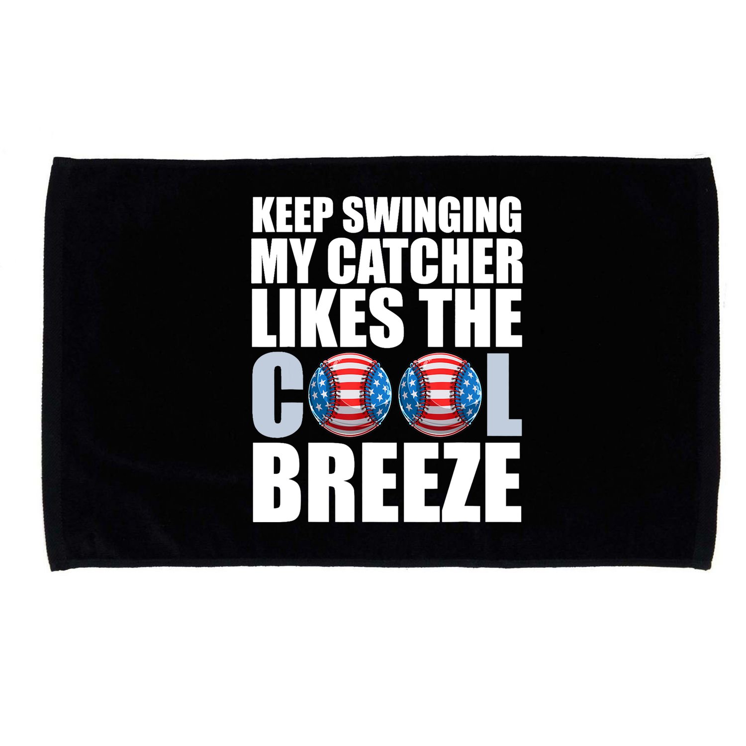 Funny Baseball Pitcher Pitching Microfiber Hand Towel