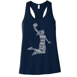 Female Basketball Player Women's Racerback Tank